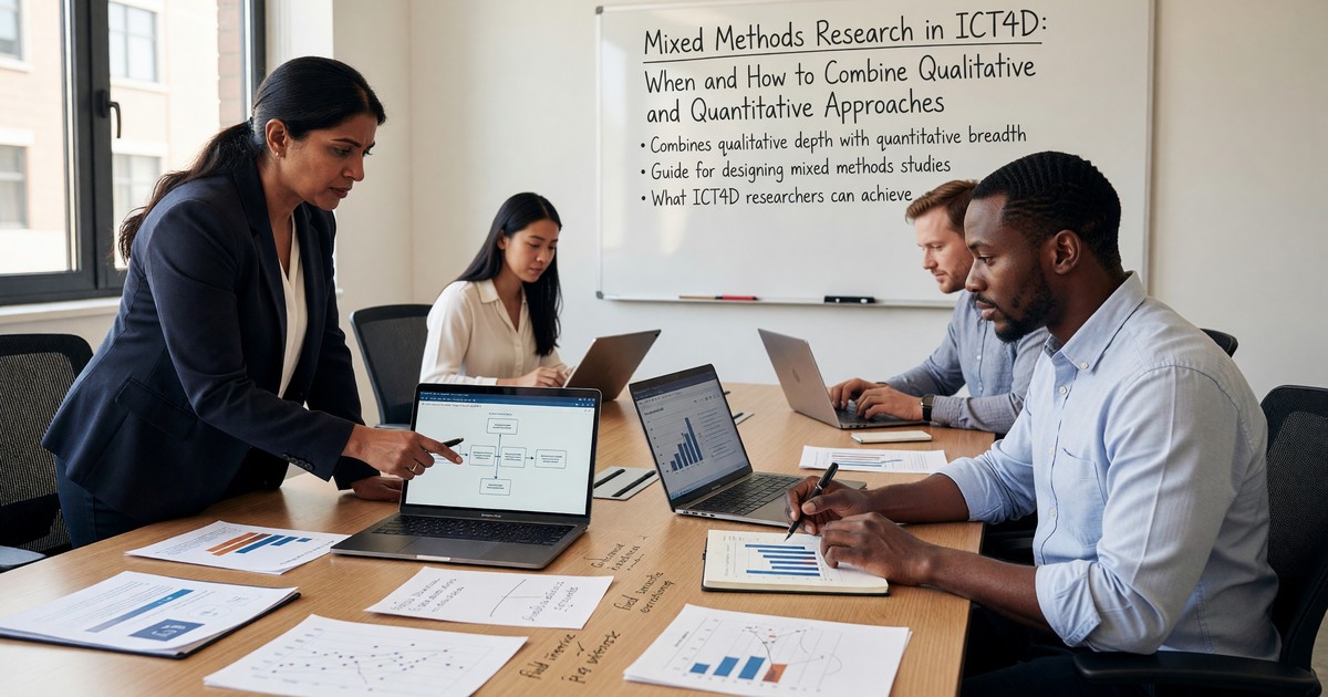 Mixed Methods Research in ICT4D: When and How to Combine Qualitative and Quantitative Approaches